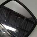 PROTECLE Hand Mirror, 10.3" L x 7.4" W Salon Barber Hairdressing Handheld Mirror with Handle, Square Black