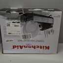 KitchenAid Compact, Space Saving Rust Resistant Dish Rack, with Angled Self Draining Drain Board and Removable Flatware Caddy, 16.06-Inch, Gray