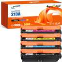 213A Toner Cartridges 4 Pack
213A W2130A 213X W2130X 213Y Compatible with HP Color LaserJet Enterprise 5700dn 6800dn 6701dn 5700 5800 6700 6701 Printer