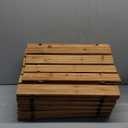 VEVOR 12 ft L x 17 in W, Non-Slip Straight Cedar Wood Garden Walkway, Roll Out Path with Wire Rope Connection, Brown