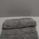 OLANLY Bathroom Rugs 24x16, Extra Soft Absorbent Chenille Bath Rugs, Rubber Backing Quick Dry, Machine Washable Bath Mats for Bathroom Floor, Tub and Shower, Home Decor Accessories, Grey