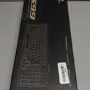 AULA 99 Keys Gaming Keyboard, Tri-Mode Bluetooth/2.4GHz/USB-C Retro Creamy Color Keyboard with Number Pad RGB, Media Knob Custom Programmable Membrane Computer Keyboards for PC Gamer - Blue-Grey