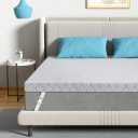 Sleepmax Firm Mattress Topper Twin Size 3 Inch - Extra Firm Cooling Pain-Relieving Memory Foam for All Body Shapes - Non-Slip, CertiPUR-US Certified