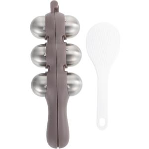 New Housewarming DIY Rice Baller Shakers Rice Ball Molds Lunch Maker Mould Sushi Maker Mould with a Mini Rice Paddle Onigiri Mold Ball Shaped Kitchen Tools Food Decor for 1 Set