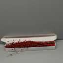 efivs arts 10 Pack Red Artificial Glitter Berry Stems 15.7" Fake Christmas Picks Decorative Glitter Sticks for Christmas Tree DIY Wreath Crafts Fireplace Decor