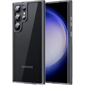 JETech Case for Samsung Galaxy S23 Ultra 5G 6.8-Inch, Non-Yellowing Shockproof Bumper Protective Phone Cover, Anti-Scratch Hard PC Back (Black)