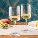 Luigi Bormioli Grandioso - 15.25 Oz. Chardonnay Wine Glasses Set of 4 - Crystal Glass Set - Unique and Modern White Wine Glass - Made in Italy, Dishwasher Safe