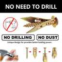 50 Pack Metal Drywall Anchors and Screws Kit Self-Drilling Wall Anchors for Drywall Heavy Duty Metal Expansion Bolts No Pre-Drill Installation Holds up to 50 lbs