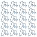 20 PCS Cross Connector Vertical Pipe Clamp Fits 1/2" EMT Conduit, Crossover Clamp for Greenhouse, Awning