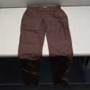 Hybrid & Company Super Comfy Stretch with Full Elastic Waist Pull On Millennium Twill Pant (Small, Brown)