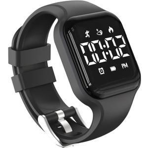 Kids' Digital Sport Pedometer Watch for Boys Girls,Waterproof, Fitness Tracker Watch, with Vibrating Alarm & Calendar, for Children, Teens, Students