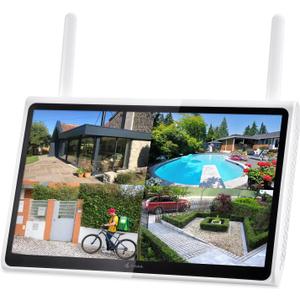 Kittyhok 10CH Wireless NVR System with Monitor, WiFi Security NVR System