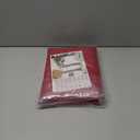 YoungsTex Red Linen Semi Sheer Curtains 63 Inch Length - Light Filtering Drapes with Back Tab Rod Pocket Lightweight for Living Room Window, 2 Panels, 52 X 63 Inch