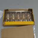 Ascher E12 LED Classic Candelabra Clear Light Bulb, 4W, Equivalent 40W, Warm White 2700K, Non-Dimmable, Filament Clear Glass, Pack of 5