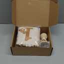 Bear First Brown Felt Happy Birthday High Chair Banner Pre-strung Birthday Hanging Decoration With Birthday Hat One Cake Topper For 1st Birthday Party Decor (blue gray brown white)