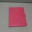 Changjia for iPad Air 11Inch Case M4 (2025)/M3 (2025)/M2 (2024),iPad Air 5th/4th Gen 2022/2020 10.9-Inch, Girly Cute Crown Diamond Elegant PU Leather Smart Auto Sleep/Wake Stand Protective Case, Hot Pink (Rose Red)