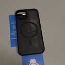 FNTCASE for iPhone 13/14 Phone Case: iPhone 16e Magnetic Translucent Matte Back Cover Metal Button Military Grade Protection Shockproof Shell Full Body Protective Slim Cell Phonecase (Black)