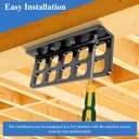 25 Pcs Cable Chase-Wire Bracket Fits NMB Electrical Cord Organized Management, Cable Support Wire Bracket Holder W/Screws, NM Cable Support Organizer, Electrical Wire Dispenser,1-Inch 10-Hole Diameter