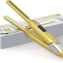 DAN Technology 3/8'' Pencil Flat Iron for Edges and Bangs - Small Hair Straightener Titanium Flat Iron for Short Hair