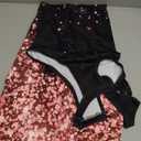 BIRW Women Summer Over The Knee Dress 2025 Casual Floral Halter Beach Vacation Sundresses with Pockets (X-Large, Black Pink Starry Sky)