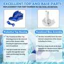 9-100-7030 Top & Base Assembly Replacement for Polaris Vac-Sweep 380/360 Models Pool Cleaners, for All Older and Newer Style