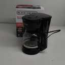 BLACK+DECKER 12-Cup Coffee Maker with Easy On/Off Switch, Easy Pour, Non-Drip Carafe with Removable Filter Basket, Vortex Technology, Black