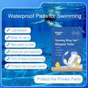 Waterproof Pads for Swimming, Skin Friendly Private Area Protection, Waterproof Private Patches, Dirt Prevention for Swimming, Daily Activities, Bathing, Spa & Water Sports