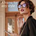 Miyya Blue Light Glasses for Women & Men Oversized UV & Blue Light Blocker Chunky Frames, Stylish Eyewear Accessories