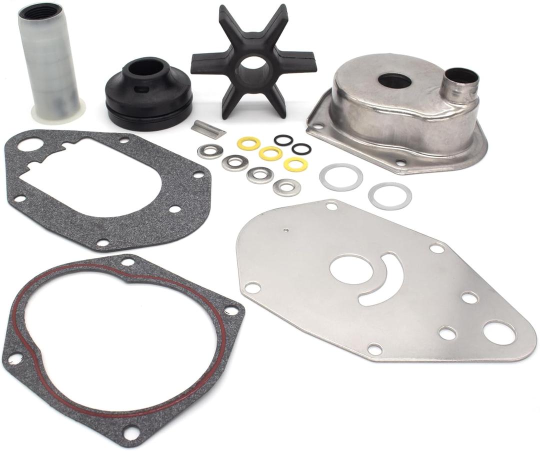 QuickMarine 812966A12 Water Pump Impeller Repair Kit for Mercury Marine 4 Stroke 30-60 HP Outboard Motors Replacement 46-812966A12 Sierra 18-3690 Boat Engine