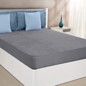  Grey Cotton Mattress Protector
