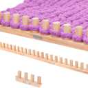 40 Chunky Knitting Blanket Loom - Customizable Knitting Looms - Adjustable Size & Portable Design Chunky Knit Blanket Loom - Beginner-Chunky Knitting for Beginners and Home Decoration