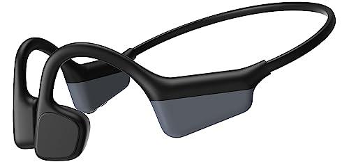 Bone Conduction Headphones 15H Playtime, IPX6 Waterproof Bone Conduction Earbuds, Open Ear Headphones Bluetooth 5.3 Wireless Earbuds Sport Headphones with Mic Sweatproof Headset for Running, Cycling