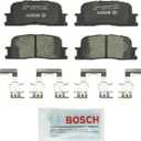 BOSCH BC885 QuietCast Premium Ceramic Disc Brake Pad Set - Compatible with Select Lexus ES300, ES330; Toyota Camry, Highlander; REAR