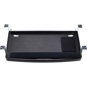 Kensington Keyboard Tray Under Desk, SmartFit Ergonomic Slide-Out Keyboard Drawer with Cable Management, Extra-Wide Height Adjustable Keyboard Holder, 24.5" x 11.75", Black K60004US