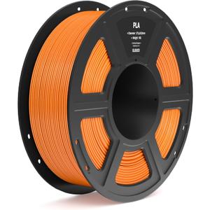 ELEGOO PLA Filament 1.75mm Orange 1KG, 3D Printer Filament Dimensional Accuracy +/- 0.02mm, 1kg Spool(2.2lbs) Fit Most FDM 3D Printers