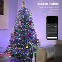 BrizLabs Smart Christmas Lights, 196.8FT 600 LED Color Changing Christmas Lights with APP/Voice Control, Warm White Multicolor Xmas Fairy Lights Music Sync Tree Lights Dimmable for Indoor Outdoor Home