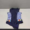 Women's One Piece Swimsuit Sleeveless Rash Guard Zip Floral Bathing Suits Swimwear, M