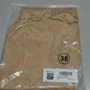 JMIERR Mens Shorts Linen Cotton 7" Casual Elastic Waist Drawstring Lightweight Summer Beach Shorts with Pockets (Beige)