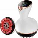 CRYSNATM Lymphatic Drainage Massager & Anti Cellulite Massage Tool, Helps Reduce Stretch Marks & Cellulite, for Legs, Arms & Belly, Body Sculpting Machine with Microcurrent, Light, Heat & Vibration