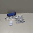 Kerecsen 5 Pairs Fashion Ladies Reading Glasses Spring Hinge Pattern Design Readers, 5 Pack Blue, Medium