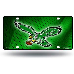 Rico Industries NFL Football Modern Retro Metal Auto Tag 6" x 12" - Great for Truck/Car/SUV