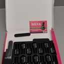 MEFA 19 Pcs Gel Nail Polish Kit with U V Light, 12 Colors Fall Gel Nail Polish Set Burgundy Red Champagne Gold Glitter Soak Off Purple Manicure Tools Beginners Salon Art Nails Art DIY for Women (1A Fancy Party)