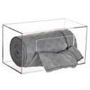 Trash Bag Dispenser Roll Holder, Wall Mount Acrylic Garbage Bag Dispenser Roll Holder for Kitchen Cabinet, Trash Can Liners Organizer for Under Sink, Clear (1 Count (Pack of 1))