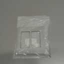 Leviton Renu Two-Gang Screwless Snap-On Wallplate, REWP2-CA, Caf Latte