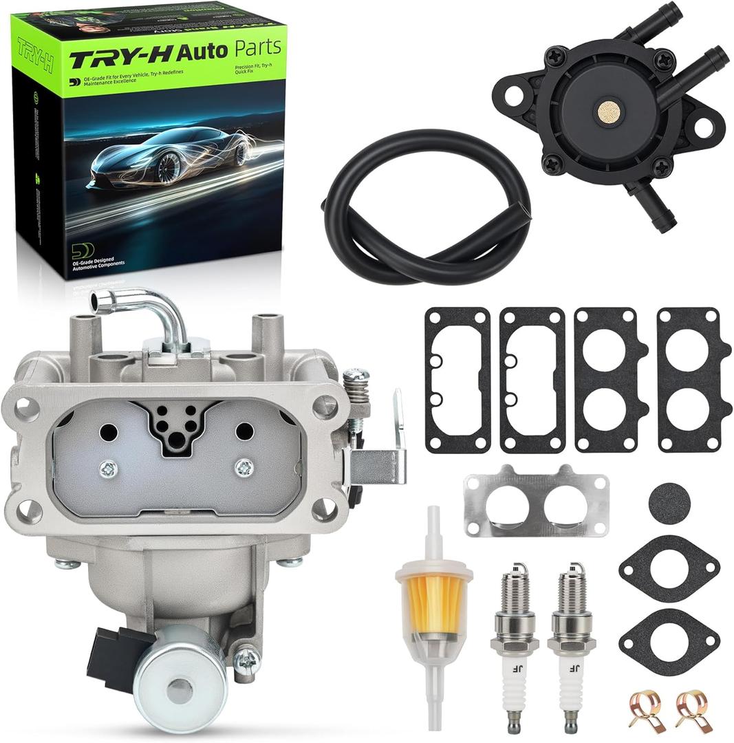 15004-1011 Carburetor with Fuel Filter Set for Kawasaki FX730V 4-Cycle Engine Replace# 15004-1011 15004-0930 15004-7082 15004-7051