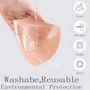 Double Sided Sticky Bra Push UP Reusable, for Large Breasts Adhesive Lifting Bras (Beige)