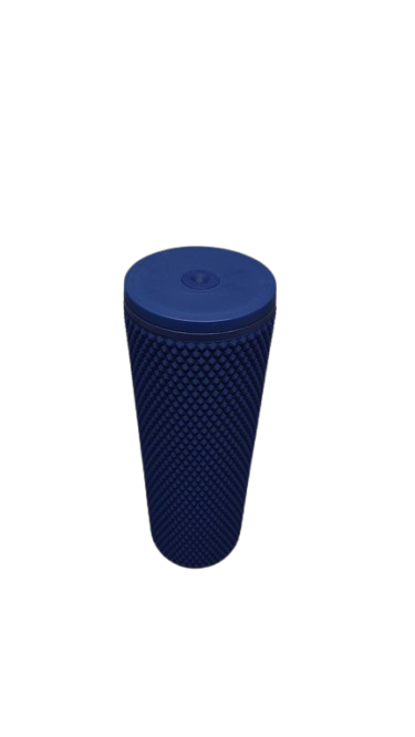 24OZ Studded Rubberized Tumbler - Blue