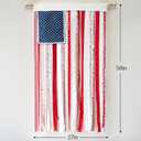 4th of July Decorations - Memorial Day Decor - 4 x 2.3 Ft Rag American Flag Banner for Home Party Supplies - Fourth of July Independence Day Accessories for 250th Anniversary Celebration Indoor Outdoor Decoration