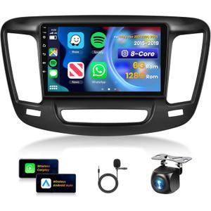 [8 CORE 6G+128G] for Chrysler 200 200C 200S 2015-2019 Car Radio with Wireless Carplay/Android Auto, 9 Inch Android 13 IPS Touch Screen Car Stereo, Bluetooth, GPS, WiFi, SWC, DSP + Backup Camera