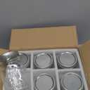 WELLIFE Wide Mouth Mason Jars, 6 Pack Mason Jars 32 oz for Pickling, Canning, Fermenting and Food Storage, Microwave & Dishwasher Safe